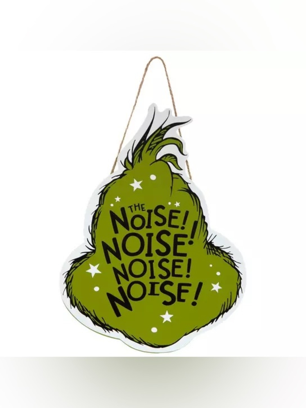 (3) Grinch Head Wood Wall Deco